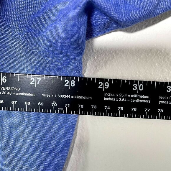 Men's Blue Short Sleeve Shirt - Picture 4 of 6